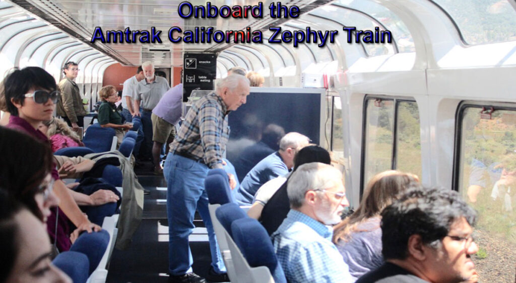 Onboard the Amtrak California Zephyr Train