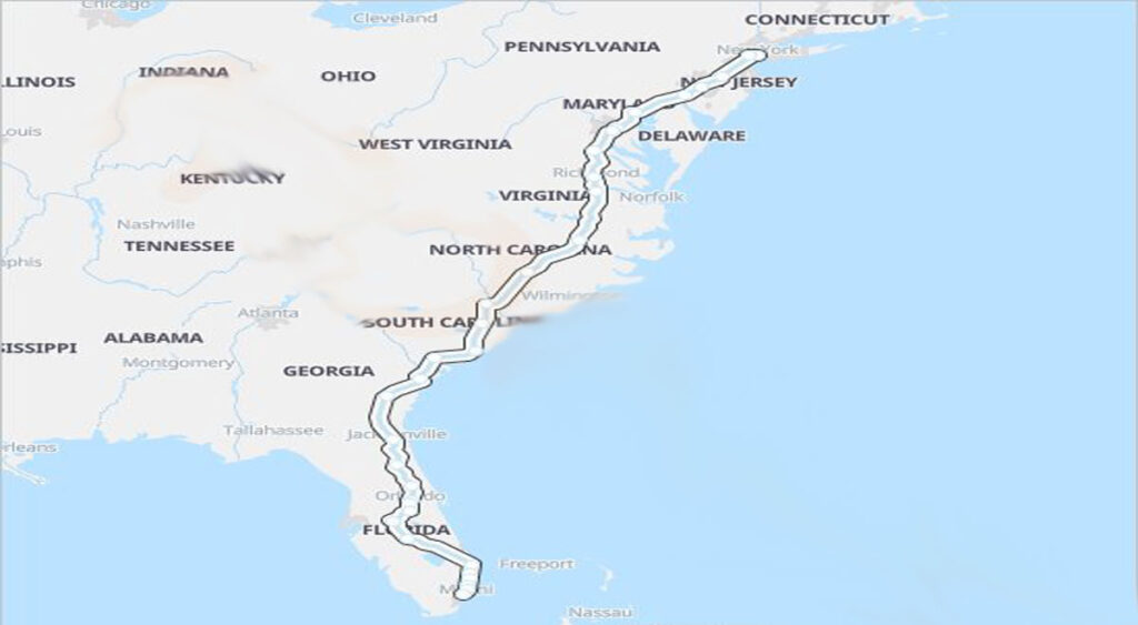 Most popular Amtrak Silver Service routes