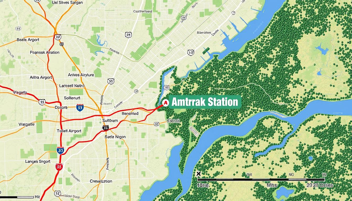 Which Amtrak station is closest to Dulles airport? Amtrak Routes
