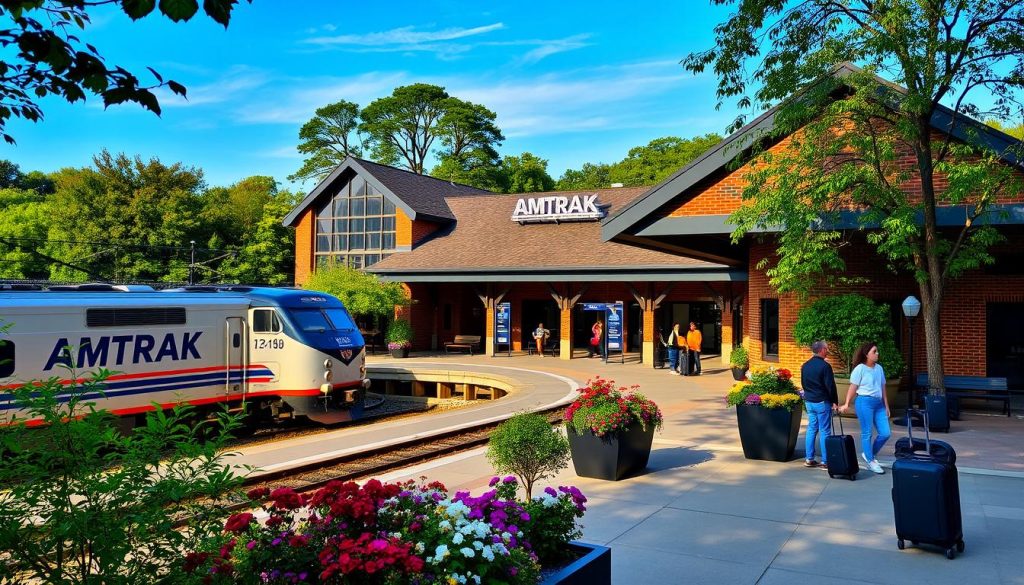 Amtrak stations parking