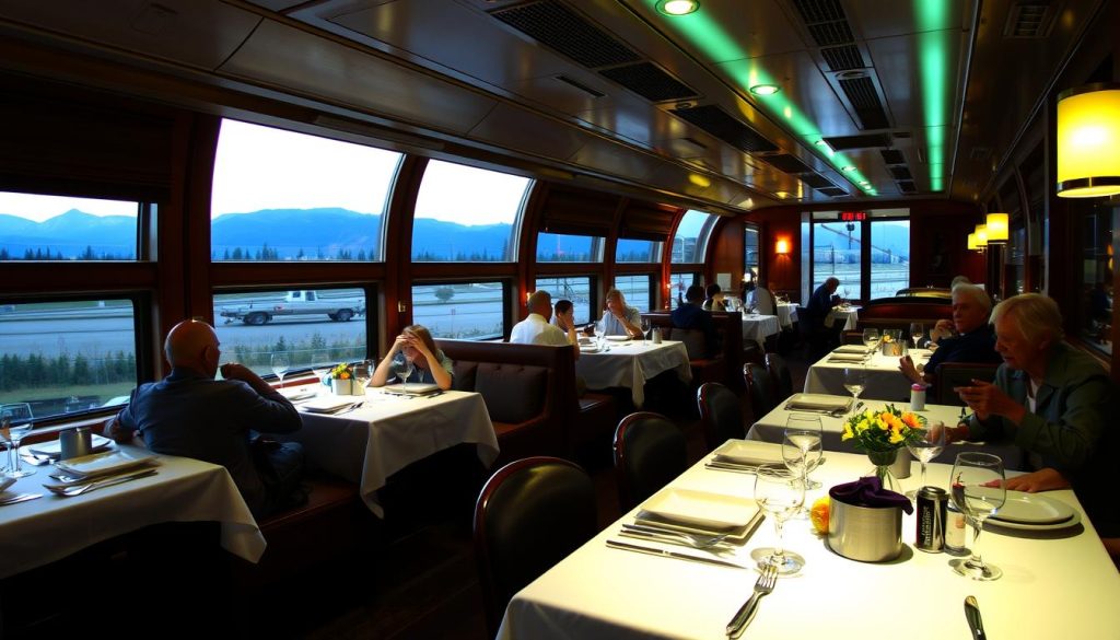 Amtrak dining car