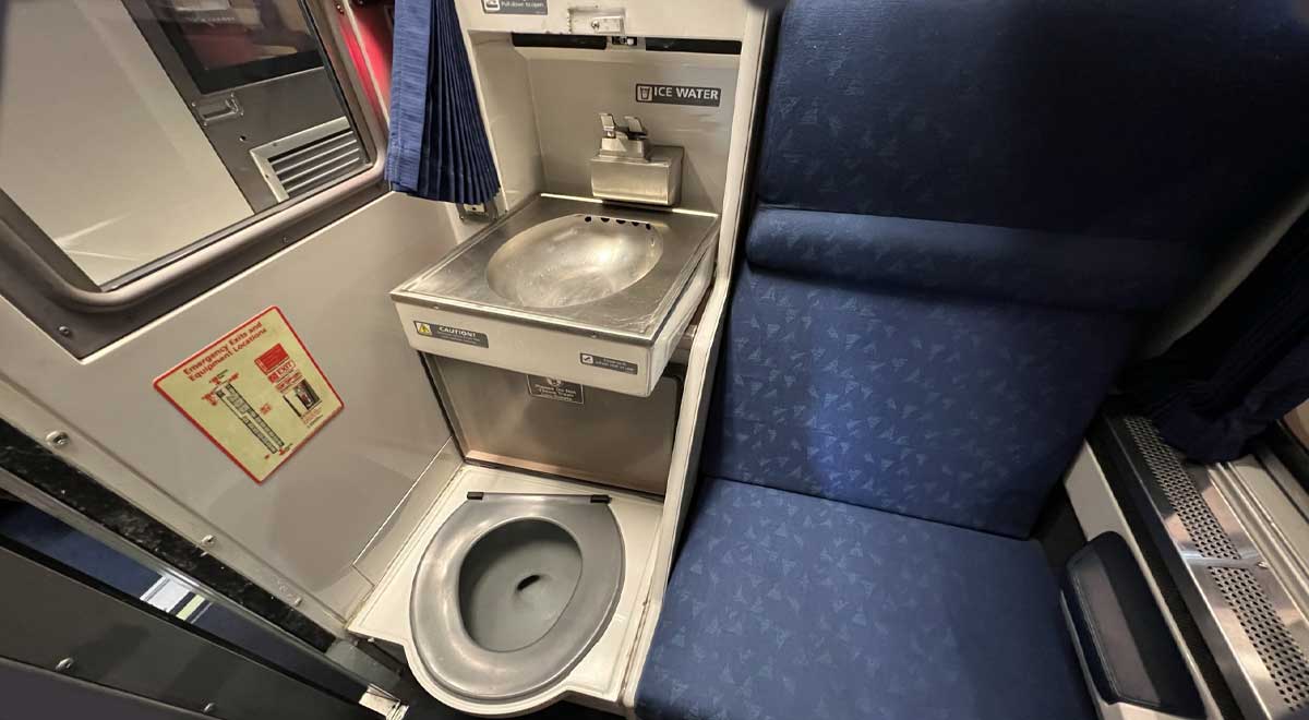 Amtrak Roomette Toilet