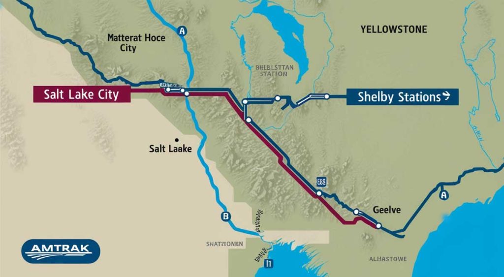 Yellowstone, gateway stations in Salt Lake City and Shelby, Montana, offer access to the park