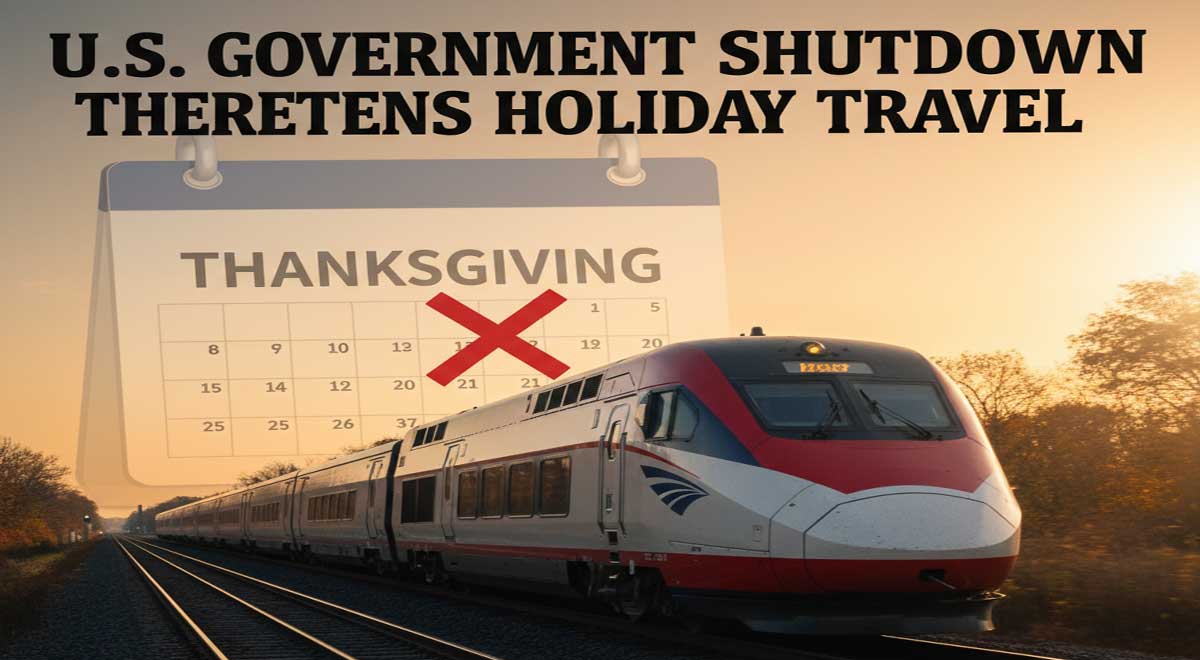 Amtrak services are currently running despite the U.S. government shutdown, but officials warn a prolonged impasse could threaten Thanksgiving travel.