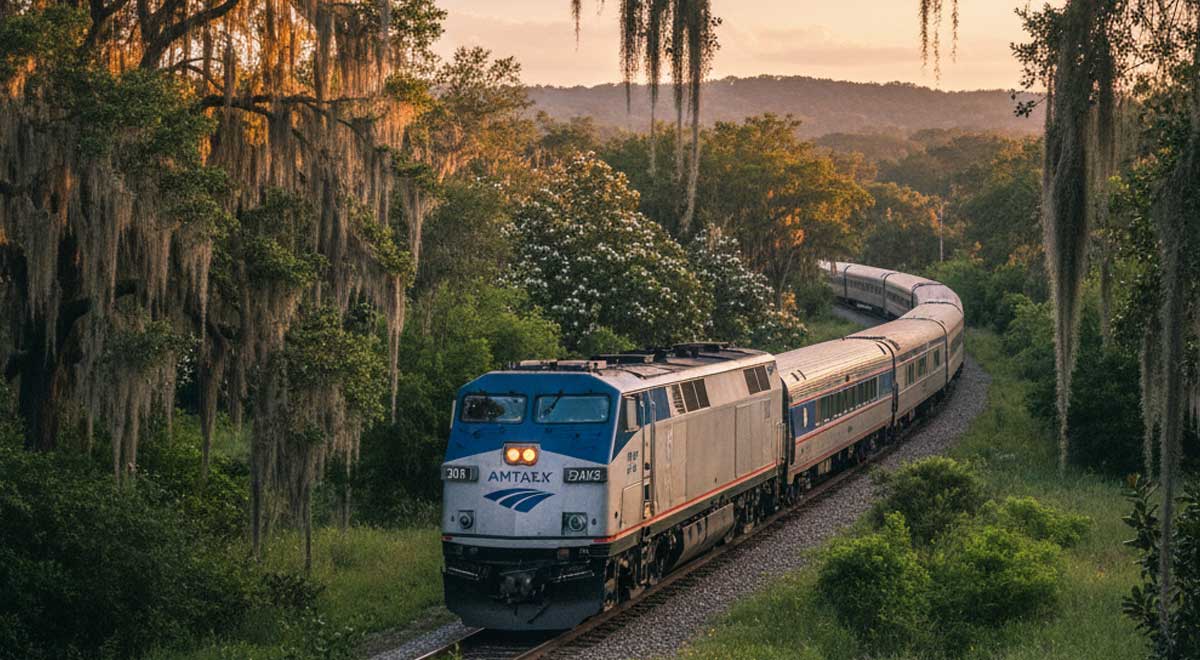 Southern US Train Routes