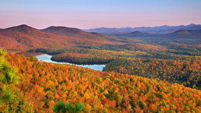 Adirondack Fall Foliage: Saratoga Springs, New York
